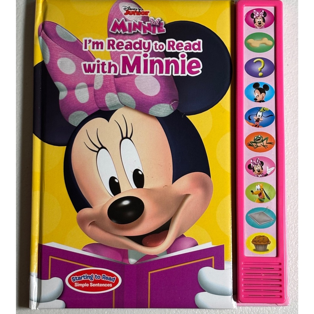 Disney Junior Minnie Mouse I'm Ready to Read Interactive Sound Book New Battery!